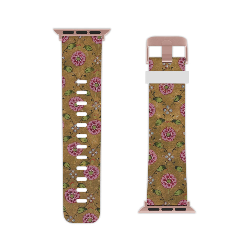 Bracelet « Jardin de Printemps » – Montre Apple inspirée des rubans floraux