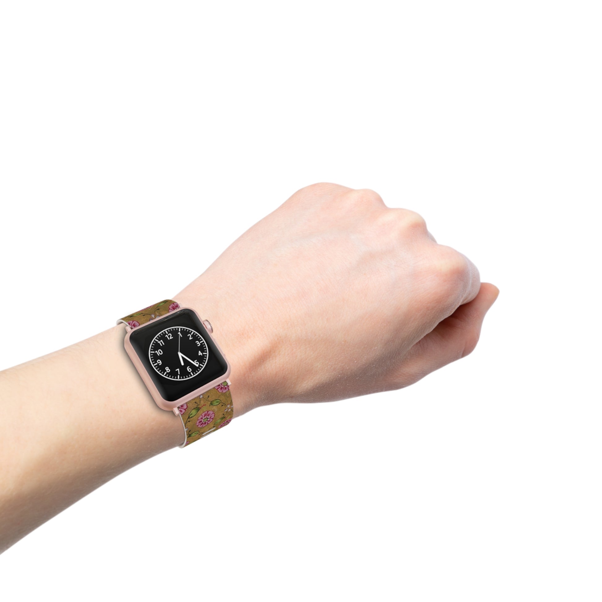 Bracelet « Jardin de Printemps » – Montre Apple inspirée des rubans floraux
