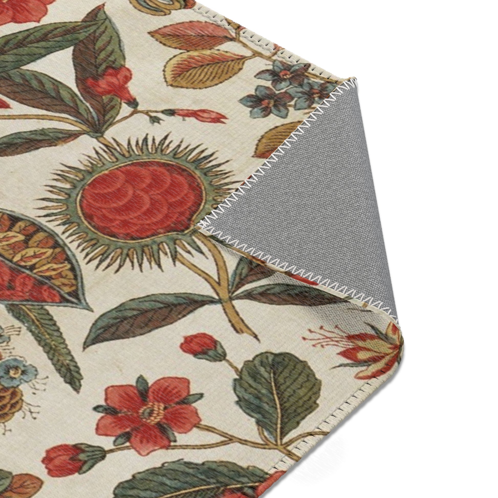 Tapis « Cabinet d’Orient » – Motif floral et exotique XVIIIe