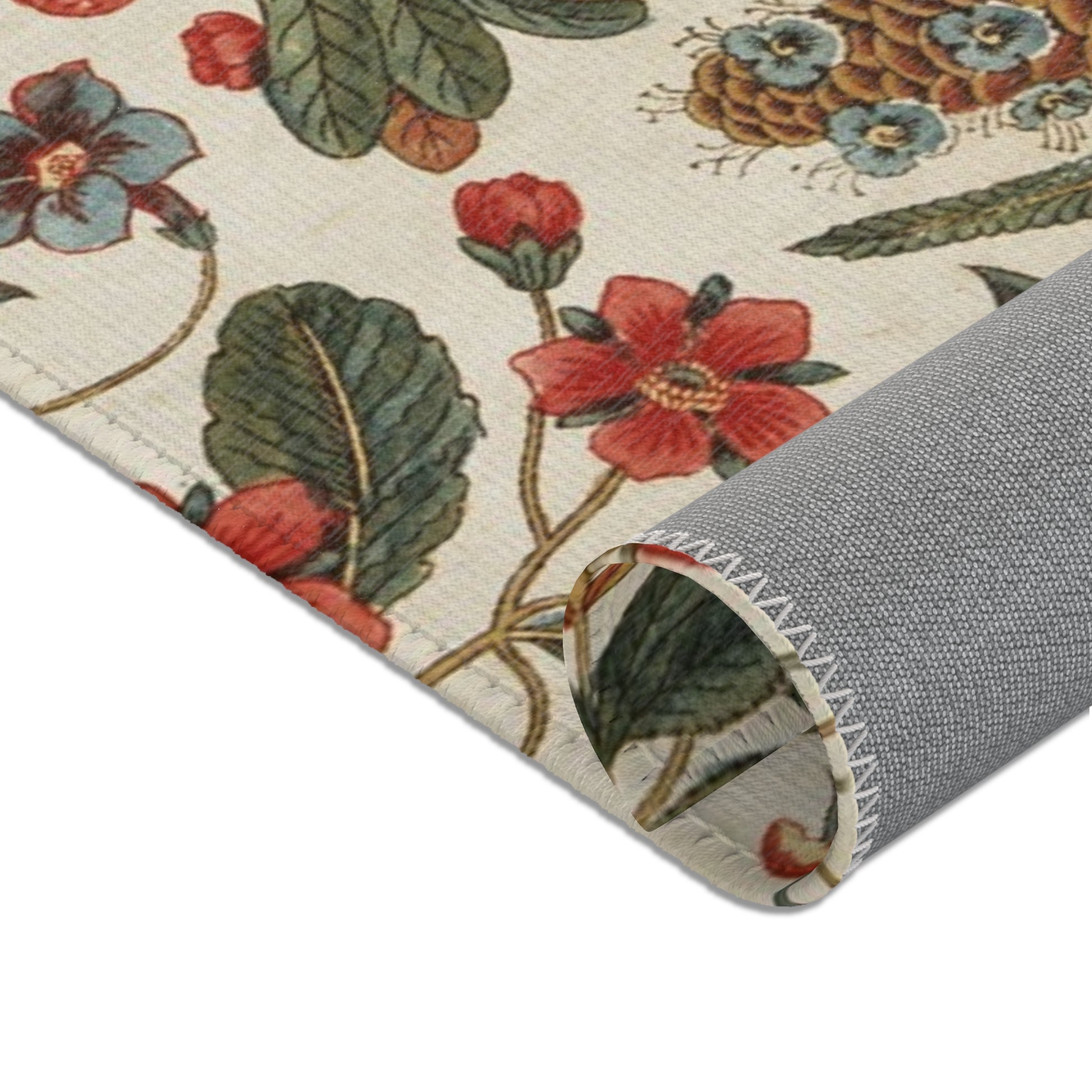 Tapis « Cabinet d’Orient » – Motif floral et exotique XVIIIe